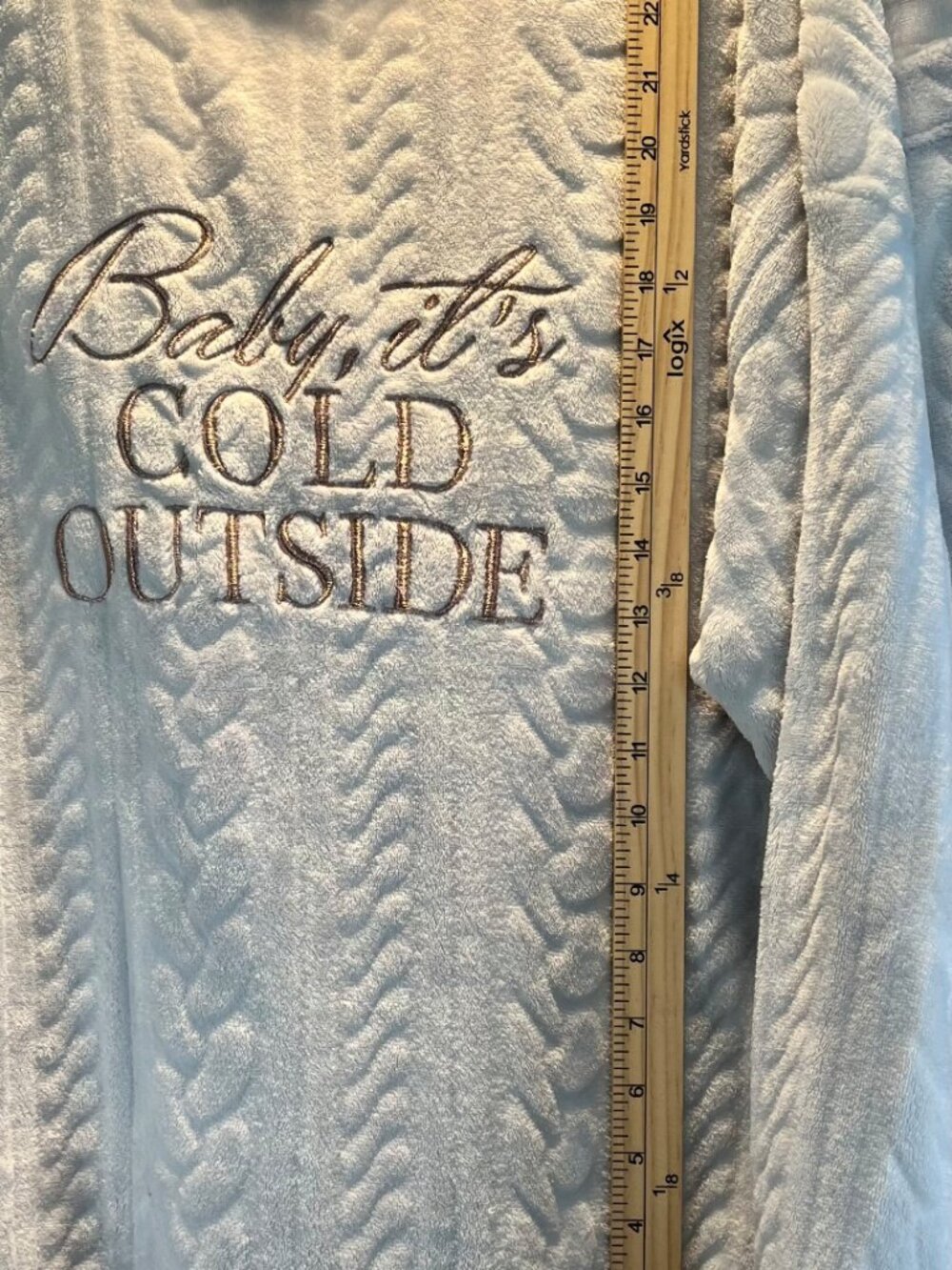 Secret Treasures Fleece Pajama Set Winter White / Ice Plus Size 2X - Picture 4 of 10